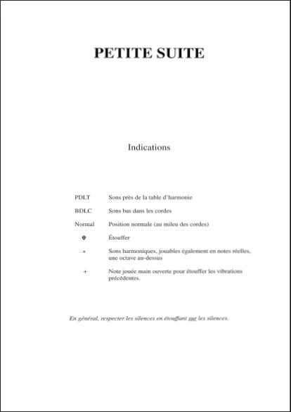 Petite Suite pour 4 Harpes - Adaptation Par Isabelle Marie - pro harfu